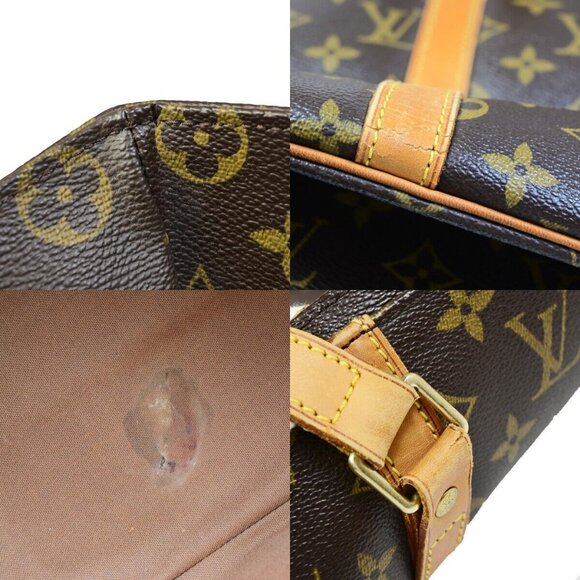 LOUIS VUITTON Sac Shopping Shoulder Tote Bag Monogram Leather - Picture 9 of 15